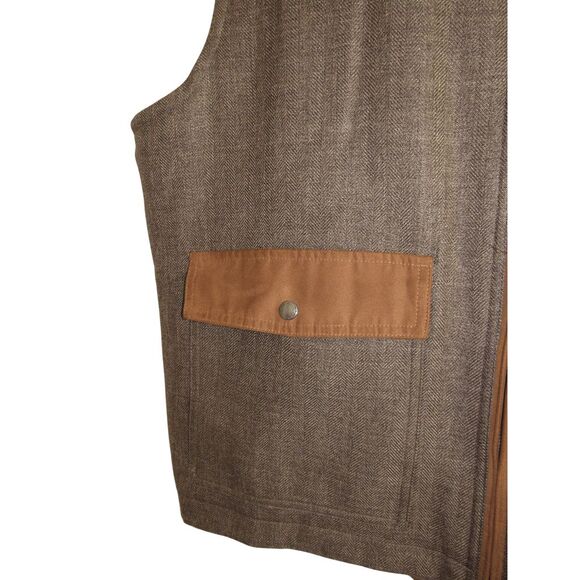 Cutter & Buck Men's XL Reversible Tweed & Quilted Preston Vest Classic - Picture 3 of 10
